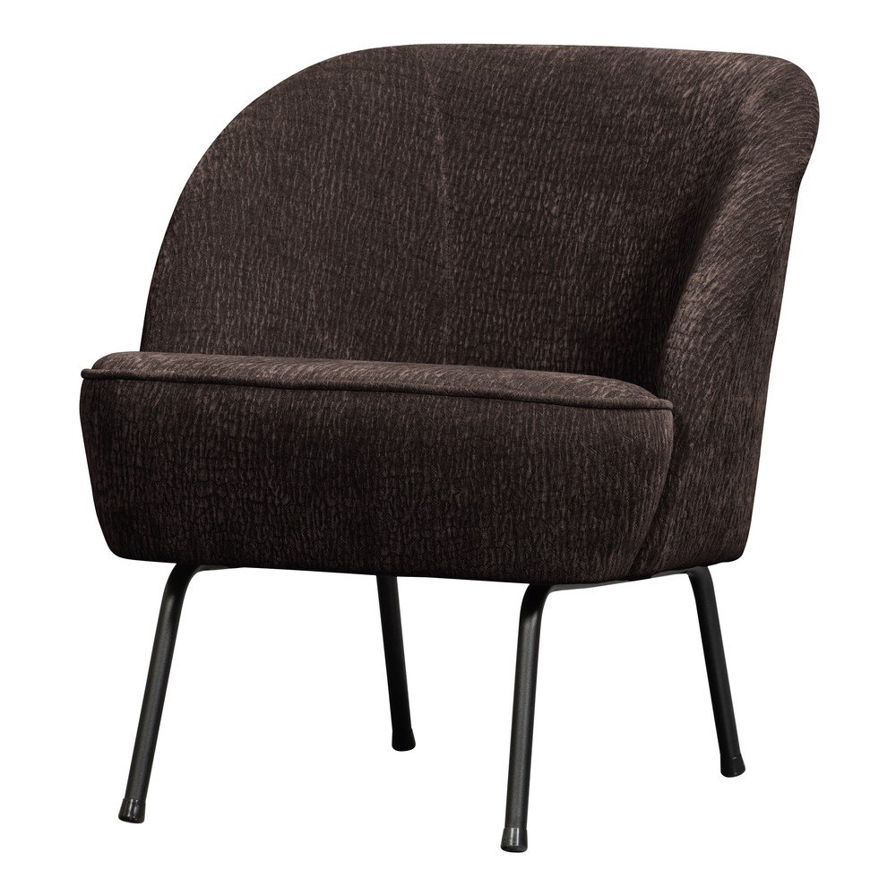 Sötétbarna zsenília fotel Vogue – WOOOD