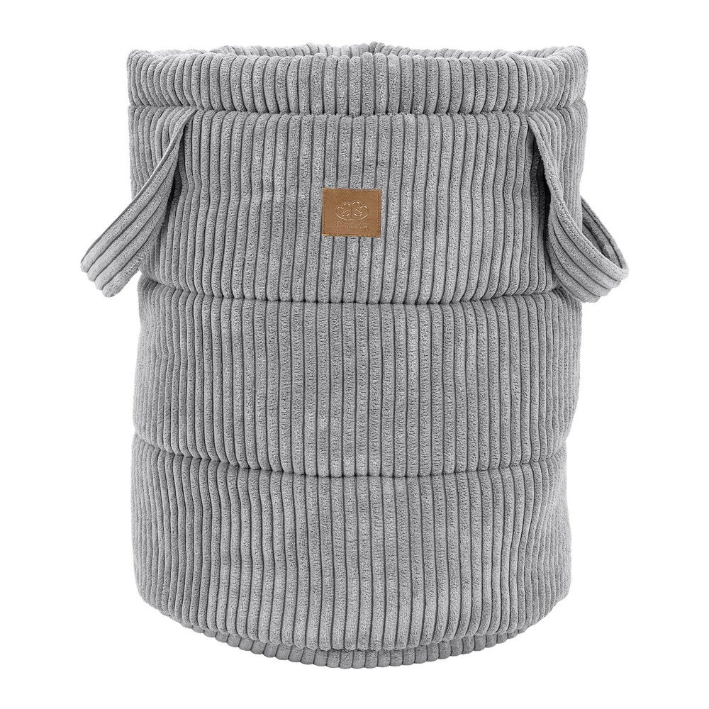 Szürke textil játéktároló kosár ø 39x50 cm – Meowbaby