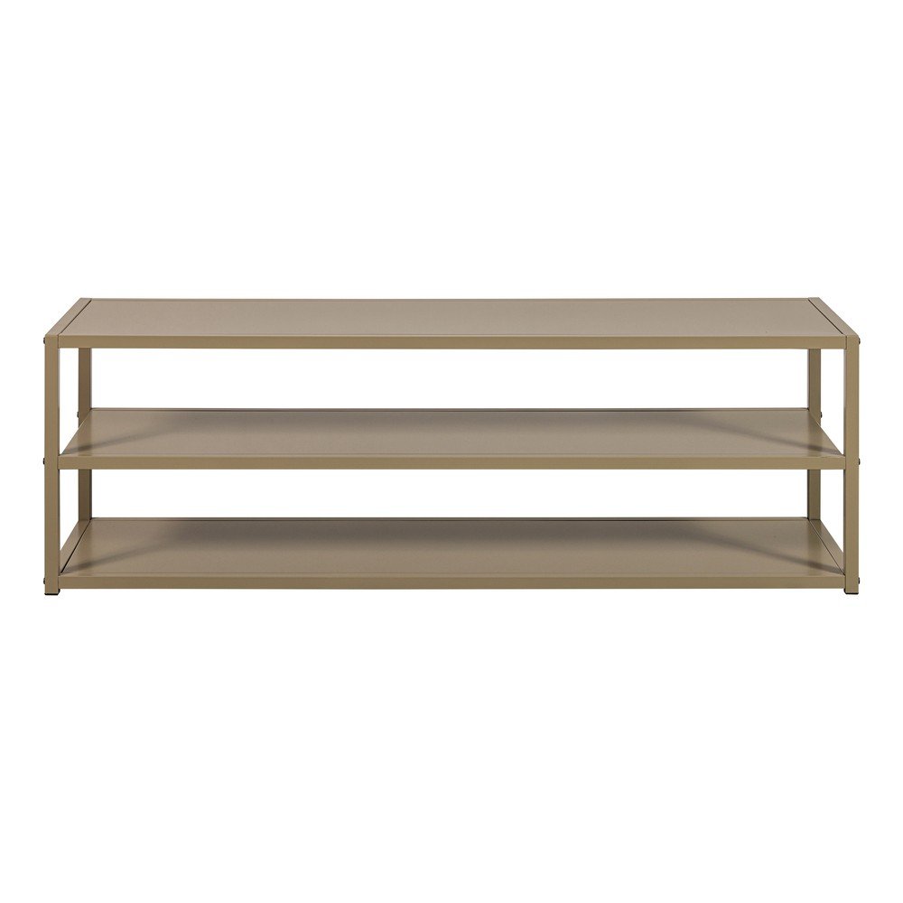 Szürkésbarna fém TV-állvány 120x40x35 cm Teun – WOOOD