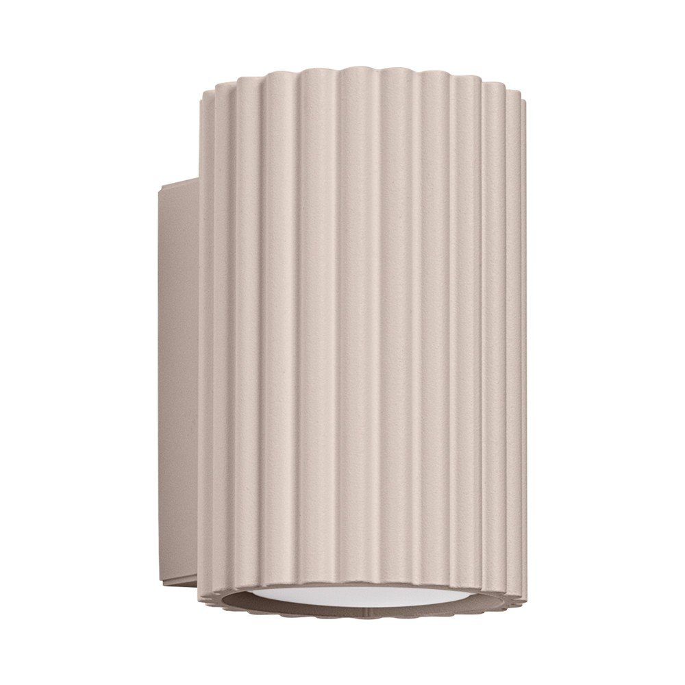 Szürkésbarna fém fali lámpa ø 6