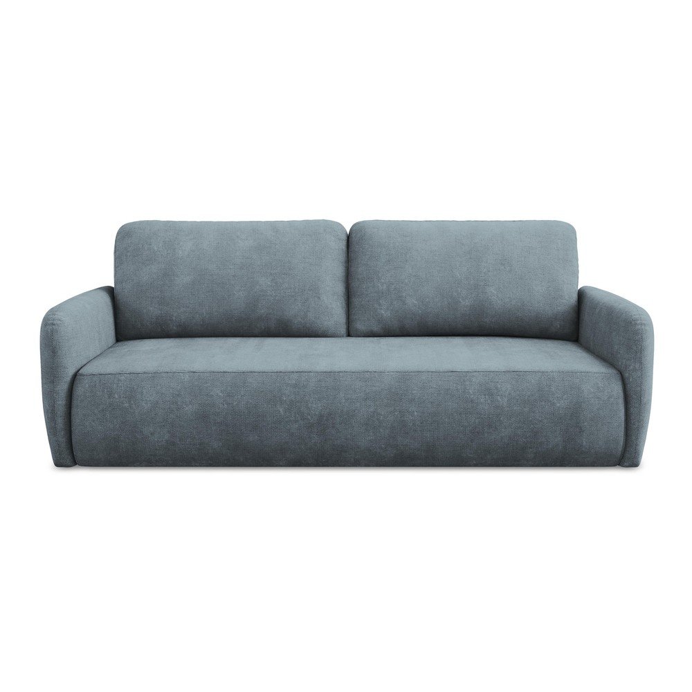 Szürkéskék zsenília kinyitható-tárolóhelyes kanapé 218 cm Lilo – Makamii