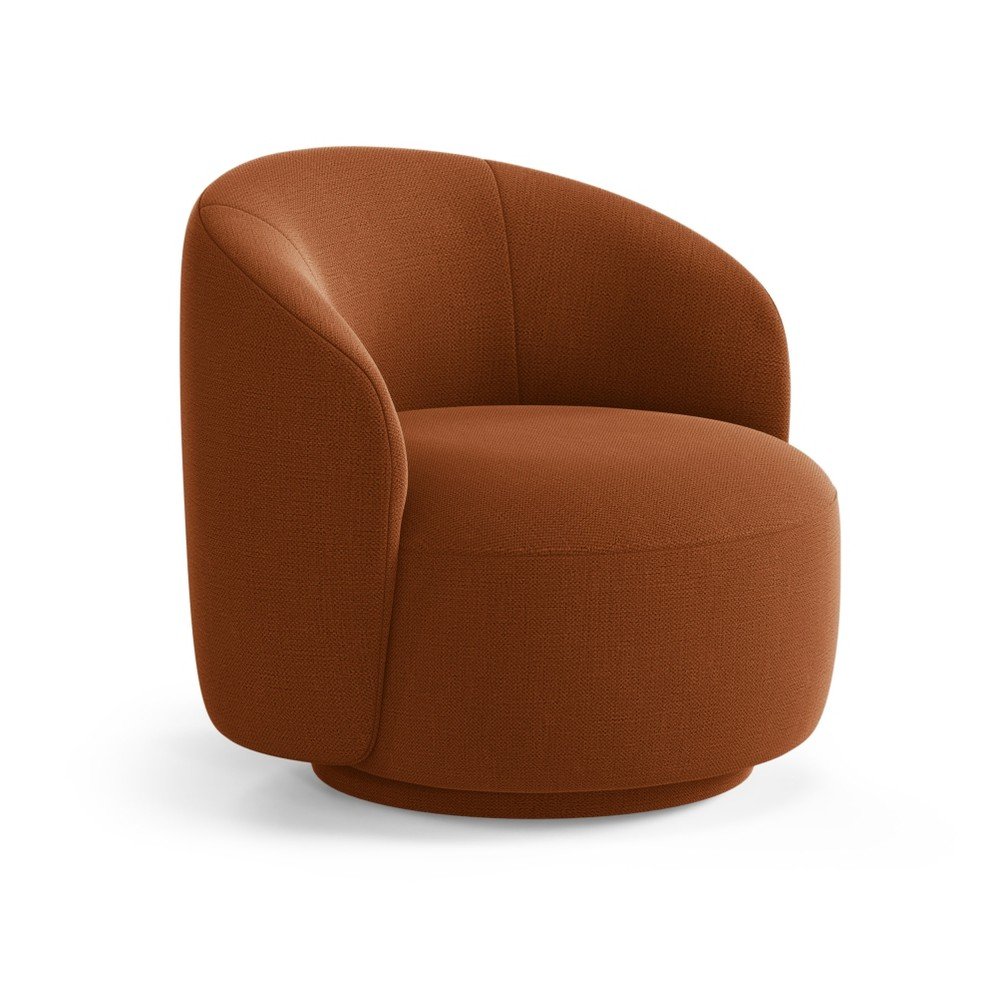 Téglavörös forgó fotel Letizia – Micadoni