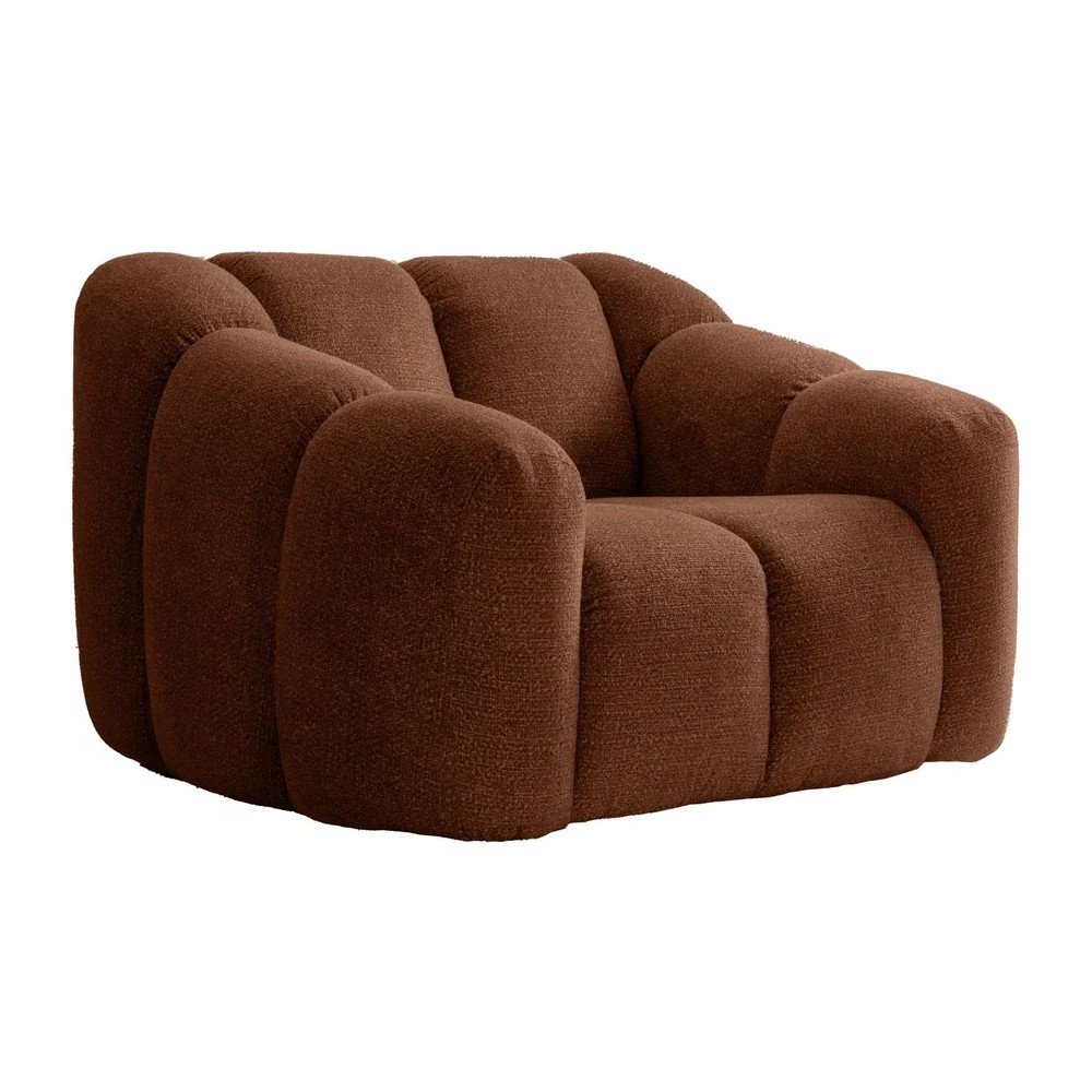 Terrakotta színű fotel Shell – Miuform