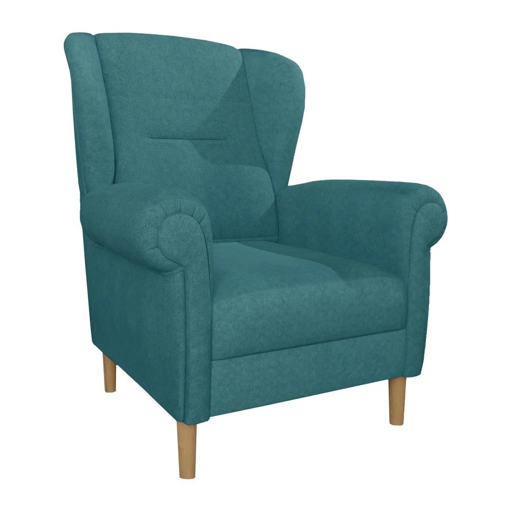 Türkiz füles fotel Swan – Ropez