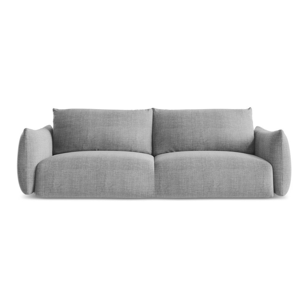 Világosszürke kinyitható kanapé 230 cm Leila – Makamii