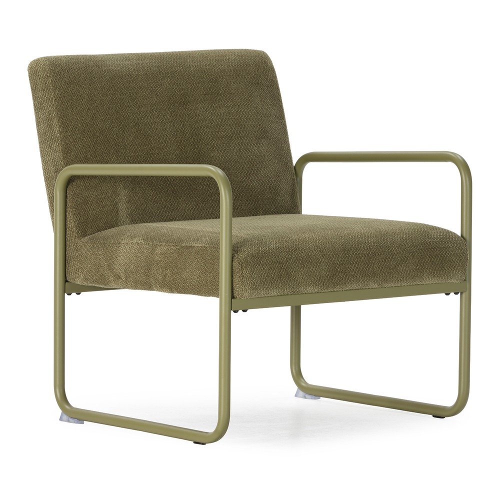 Zöld zsenília fotel Vince – MOME