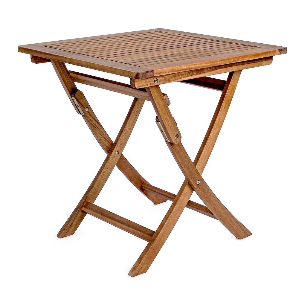 Akácfa kerti kisasztal 70x70 cm Noemi – Bizzotto