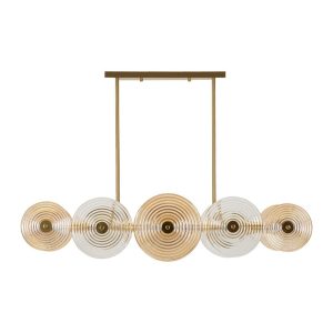 Aranysz&iacute;nű f&uuml;ggől&aacute;mpa &uuml;veg b&uacute;r&aacute;val Venice &ndash; Mauro Ferretti