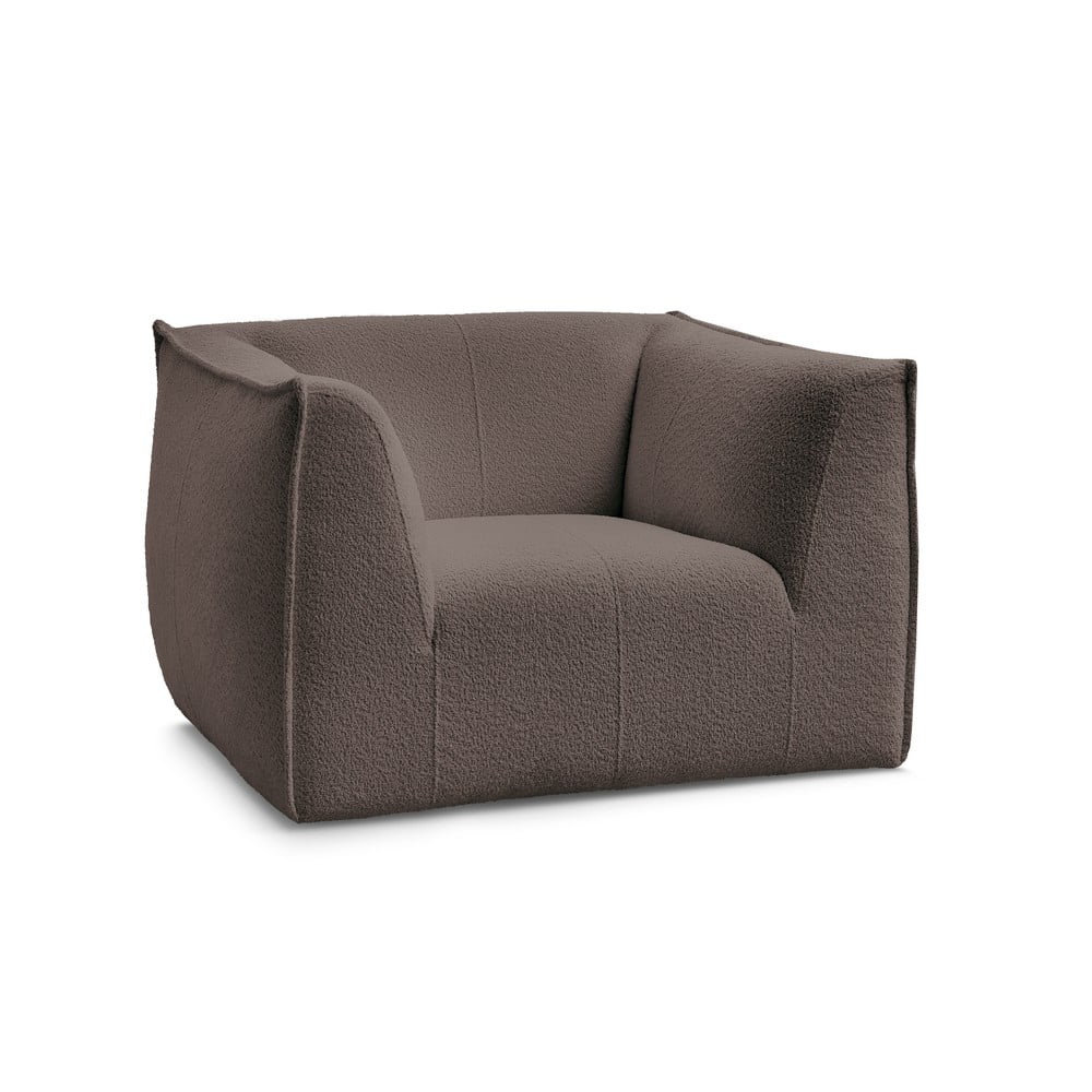 Barna buklé fotel Giorgia – Bobochic Paris