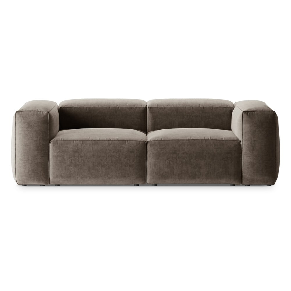 Barna kanapé 224 cm Bergamo – Cosmopolitan Design