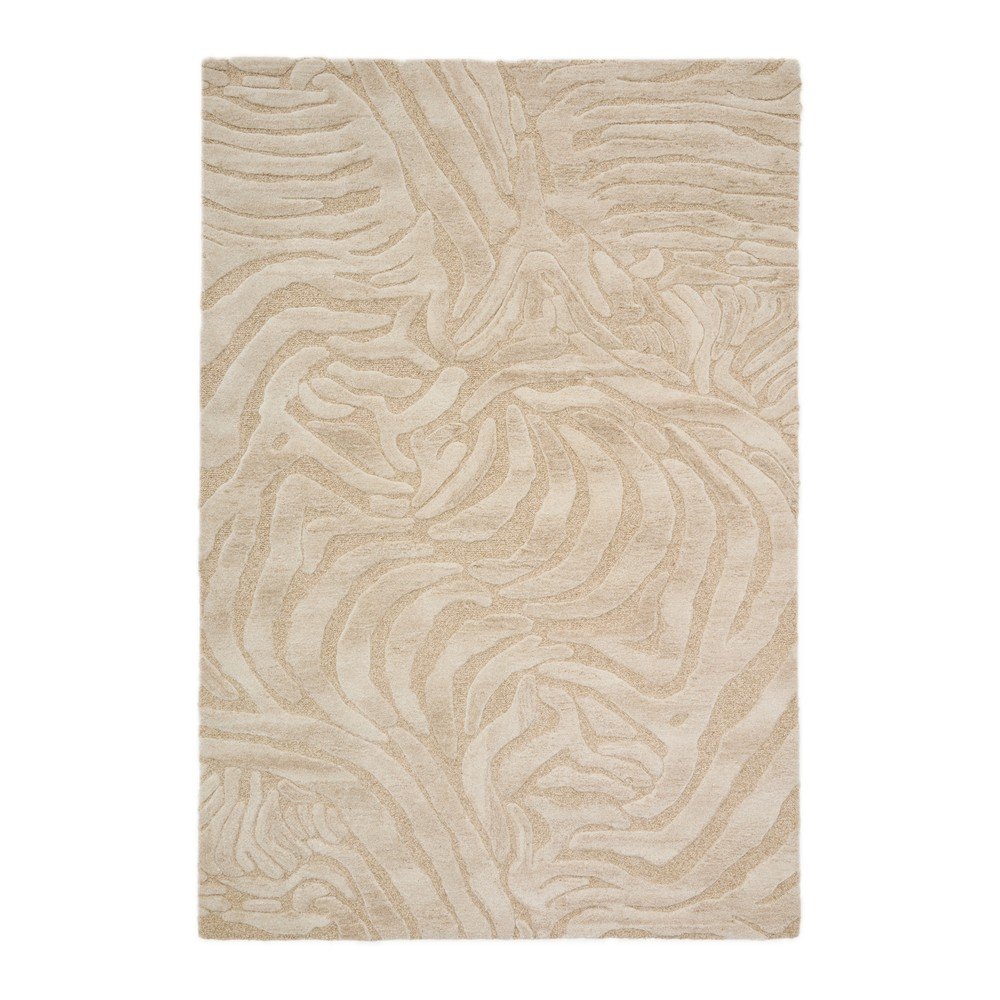 Bézs kézi szövésű gyapjúkeverék szőnyeg 160x230 cm Tribet – Kave Home