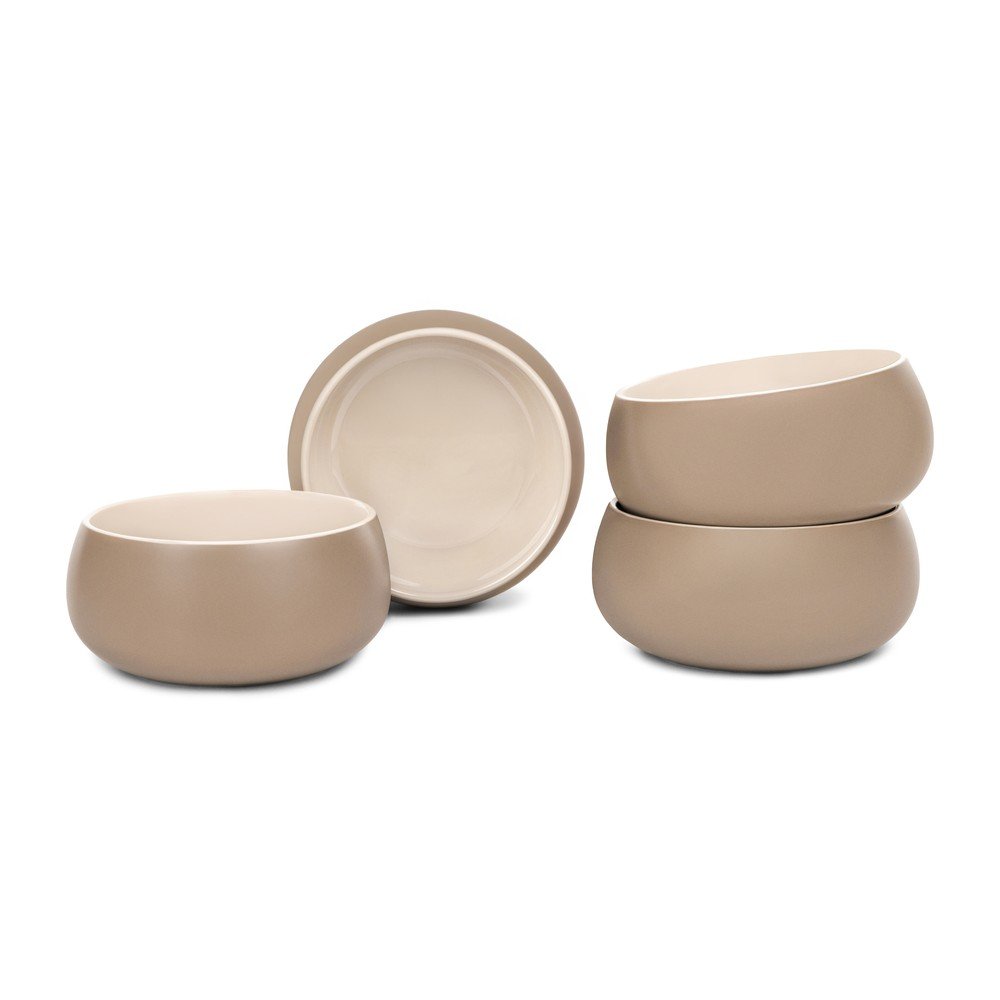 Bézs kőedény tálka szett 4 db-os 600 ml Terra Luma – Bonami Selection