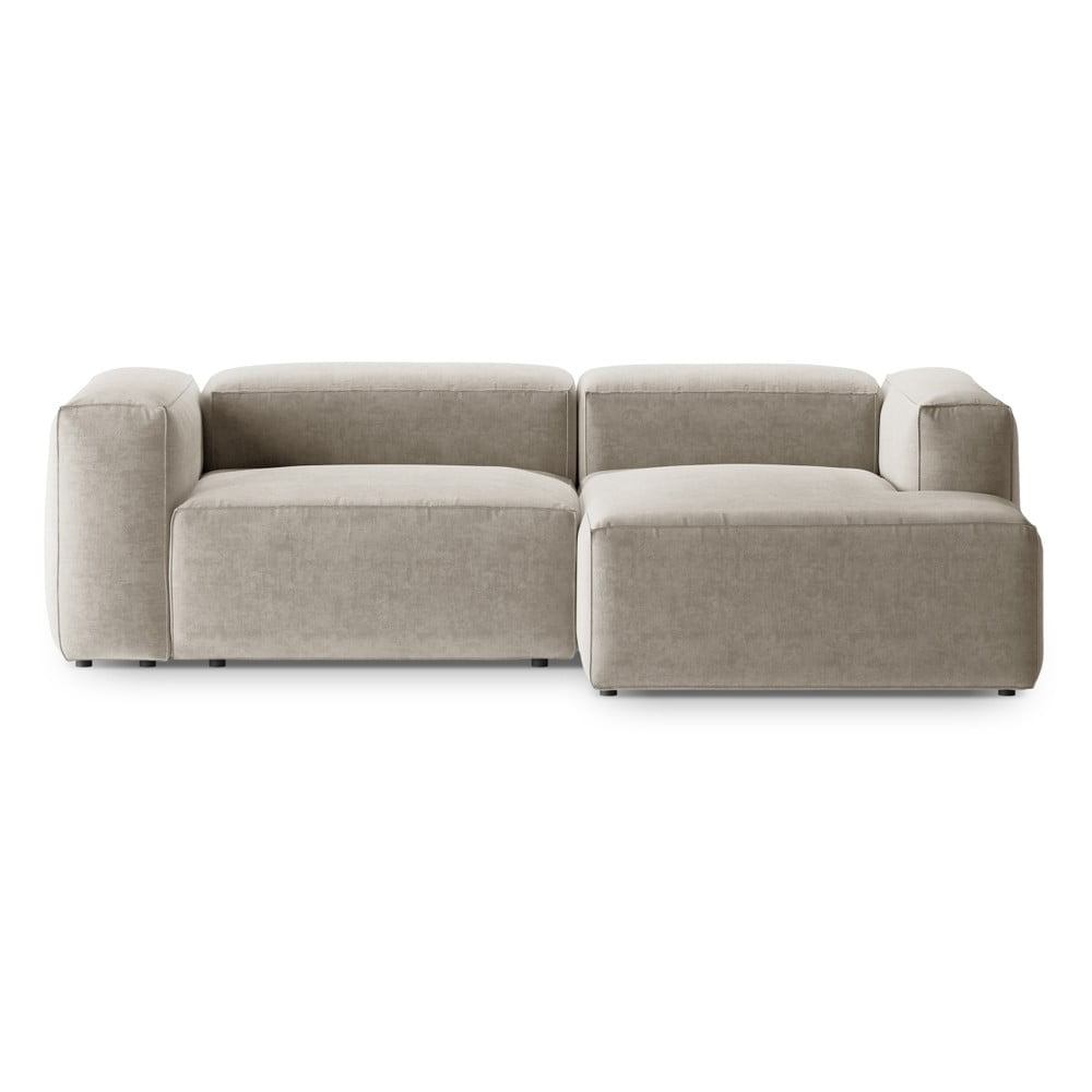 Bézs sarokkanapé (jobb oldali-heverő résszel) Bergamo – Cosmopolitan Design