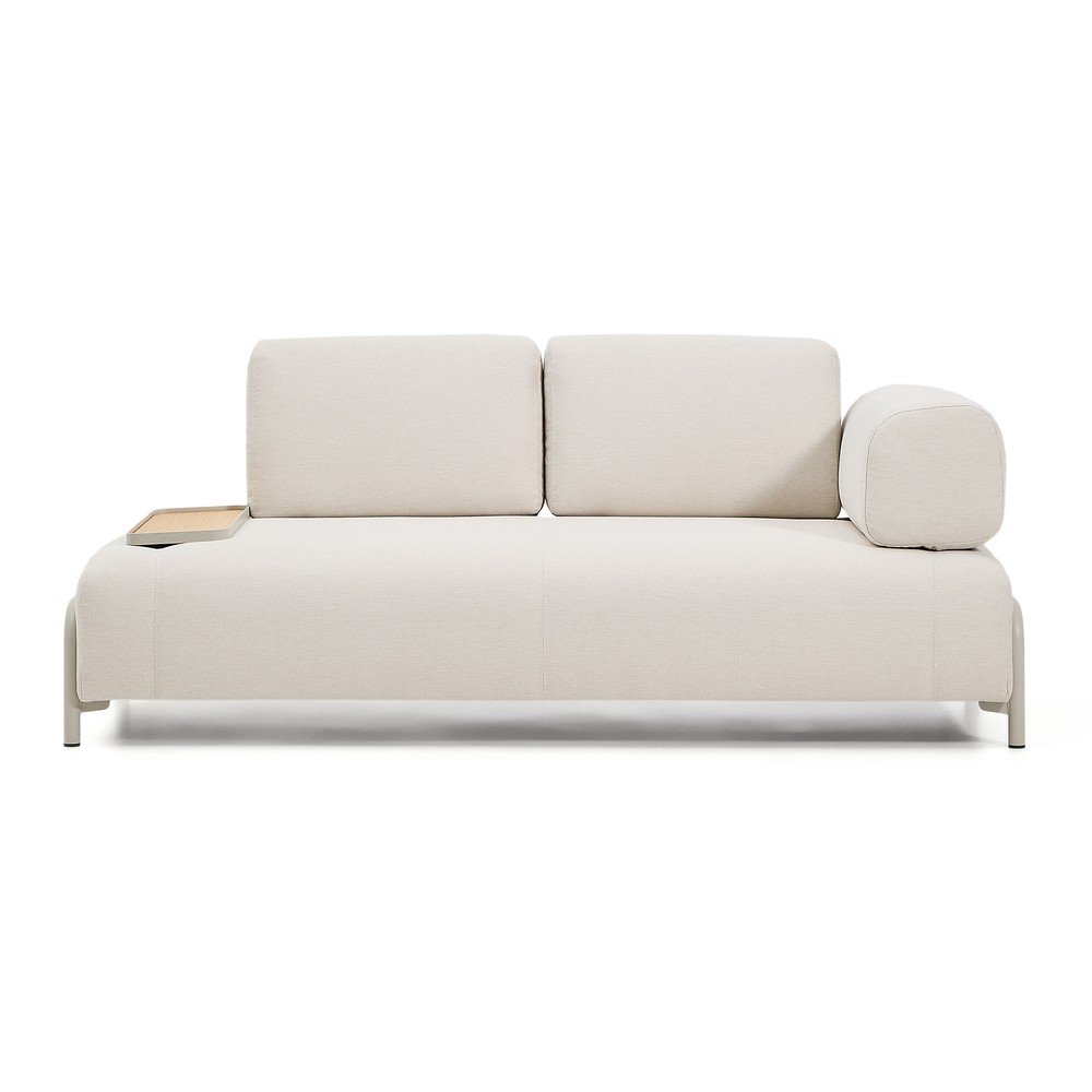 Bézs zsenília moduláris kanapé 200 cm Compo – Kave Home