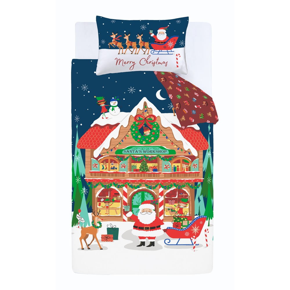 Egyszemélyes ágyneműhuzat 135x200 cm Santa's Workshop – Catherine Lansfield