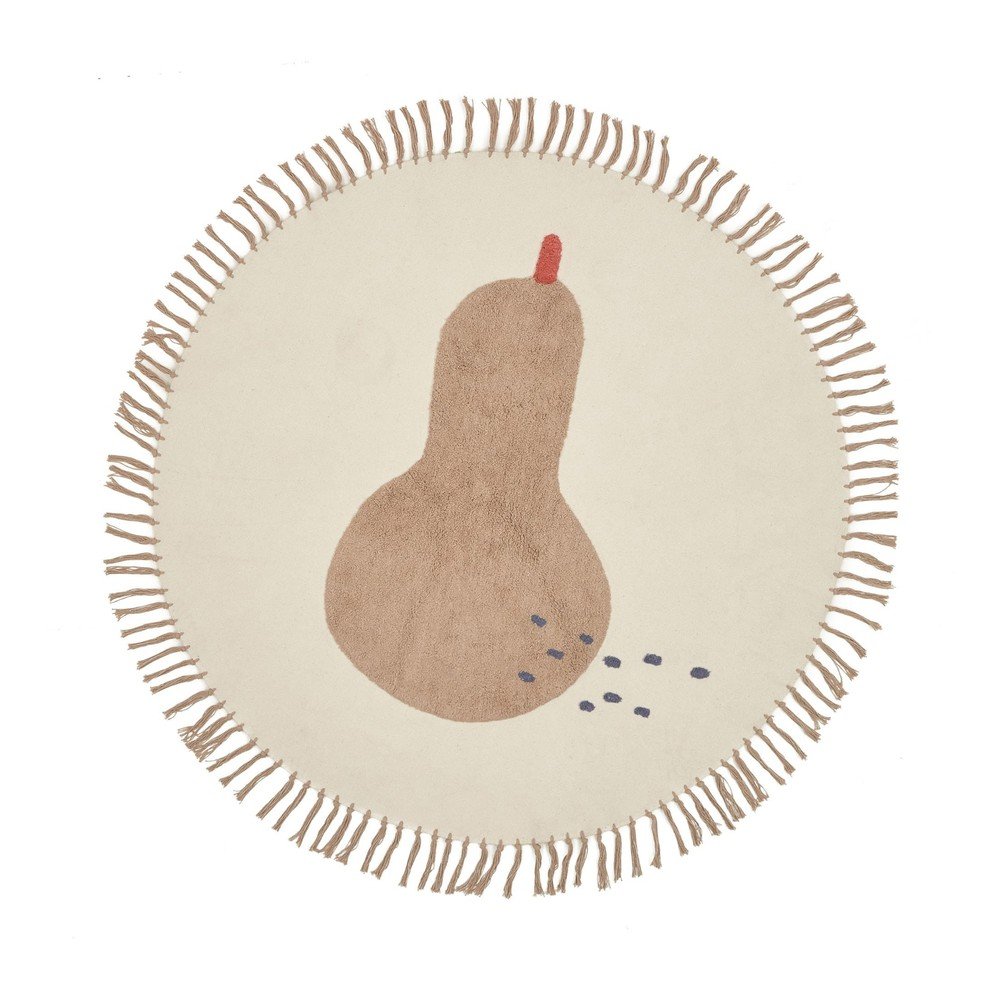 Elefántcsont színű pamut gyerek szőnyeg ø120 cm Tamya – Kave Home