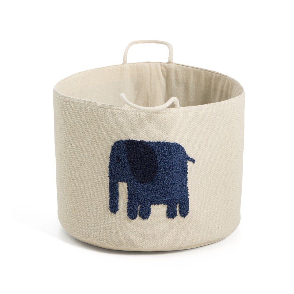 Elefántcsont színű textil játéktároló kosár ø 45x30 cm Tandani – Kave Home