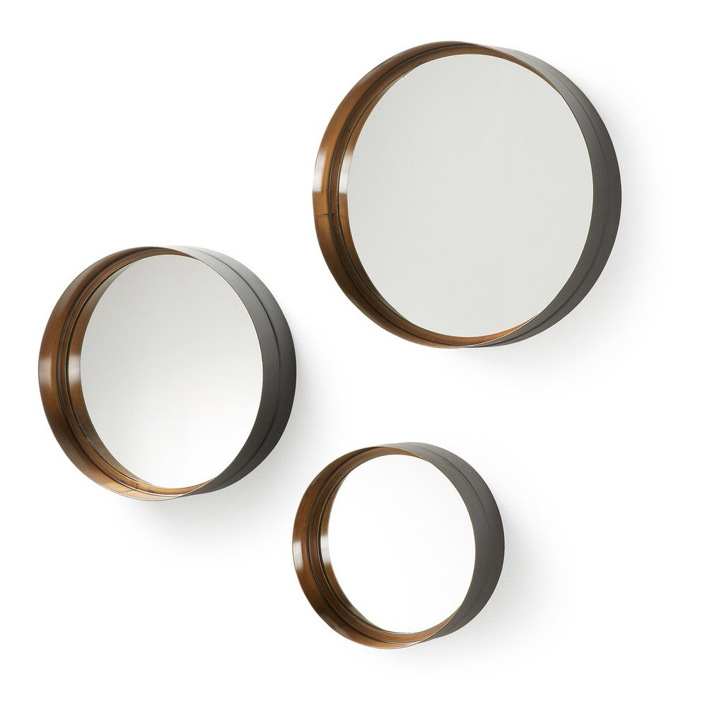 Fali tükör szett 3 db-os ø 35 cm Wilton – Kave Home