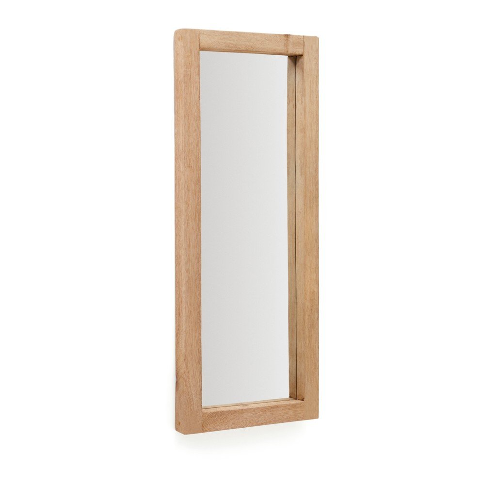 Fali tükör tömörfa kerettel 50x120 cm Maden – Kave Home