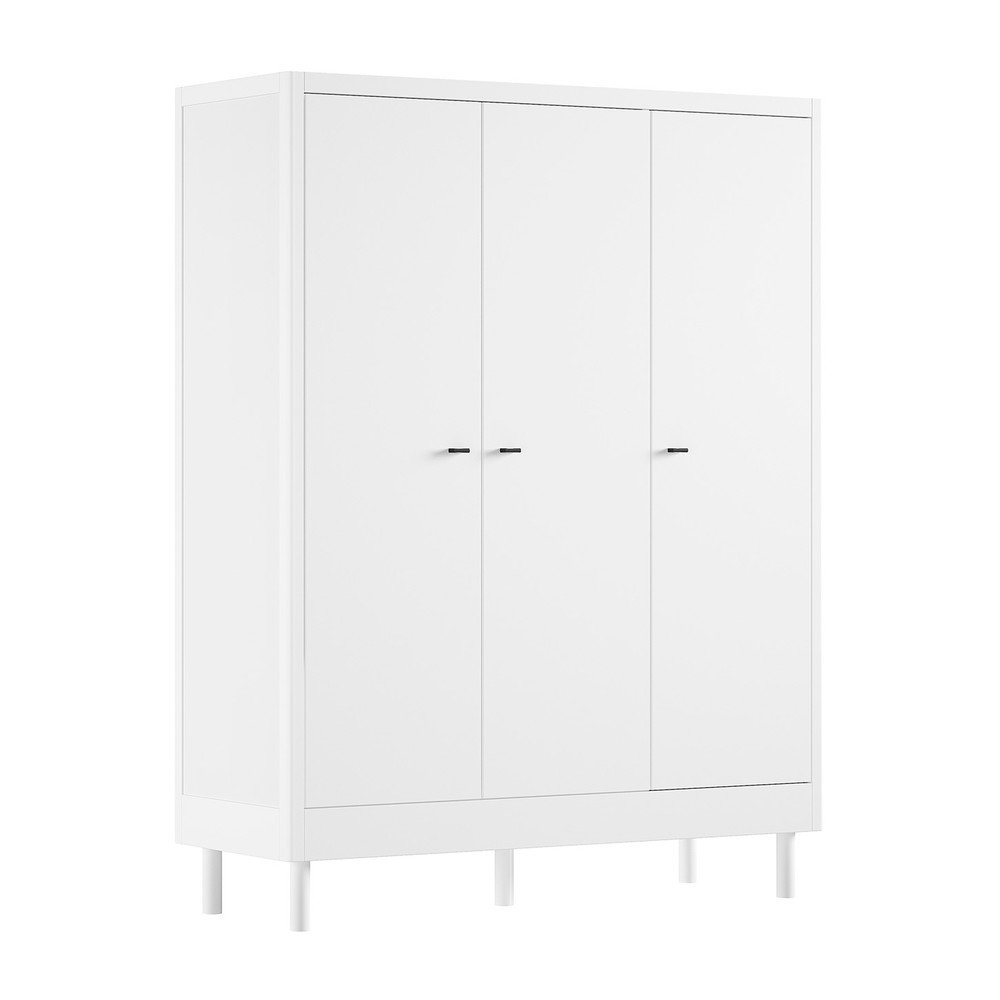 Fehér bükkfa gyerek ruhásszekrény 146x190x55 cm Forrest – Vipack