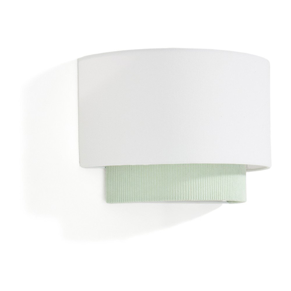 Fehér-türkiz gyerek lámpa textil búrával Bianella – Kave Home