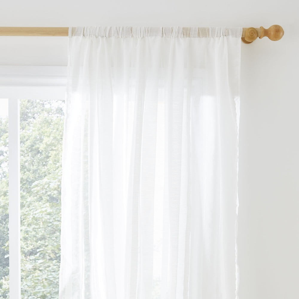 Fehér voile fényáteresztő függöny 140x183 cm Aletta – Pineapple Elephant