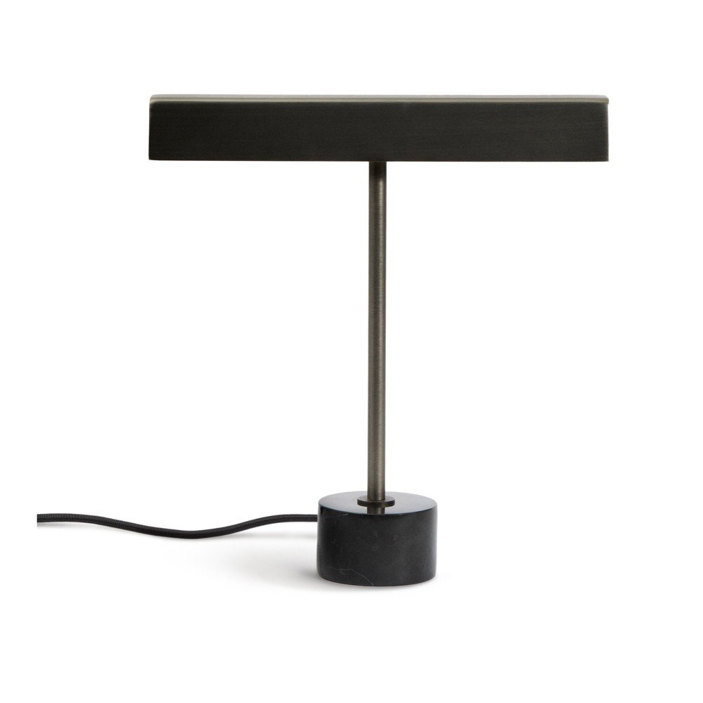 Fekete fém asztali lámpa (magasság 32