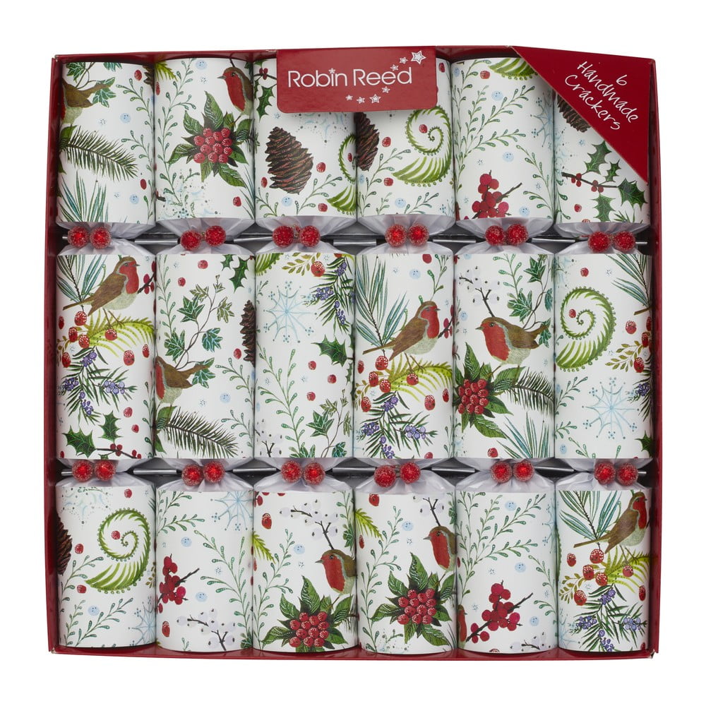 Karácsonyi cracker szett 6 db-os Festive Foliage – Robin Reed
