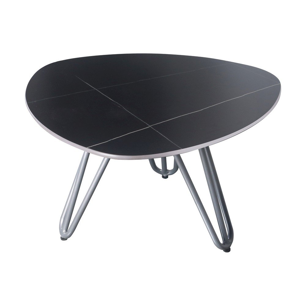 Kerti tárolóasztal kő asztallappal 68x67