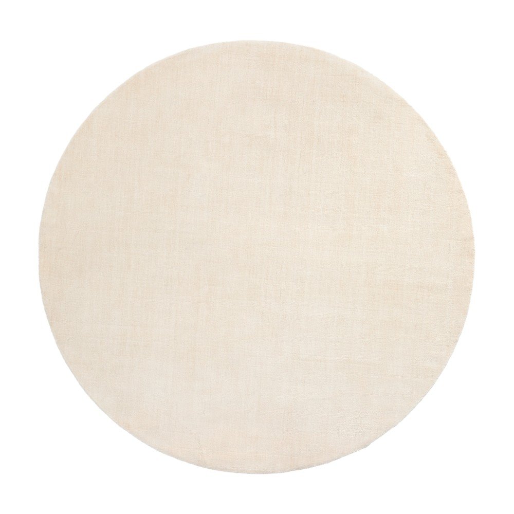 Krémszínű kerek szőnyeg ø 200 cm Empuries – Kave Home