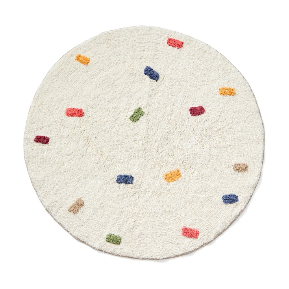 Krémszínű pamut gyerek szőnyeg ø100 cm Epifania – Kave Home