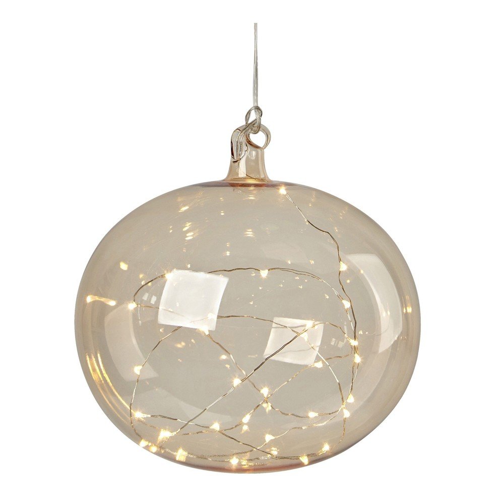 Narancssárga függő karácsonyi fénydekoráció ø 18 cm Lina – Markslöjd