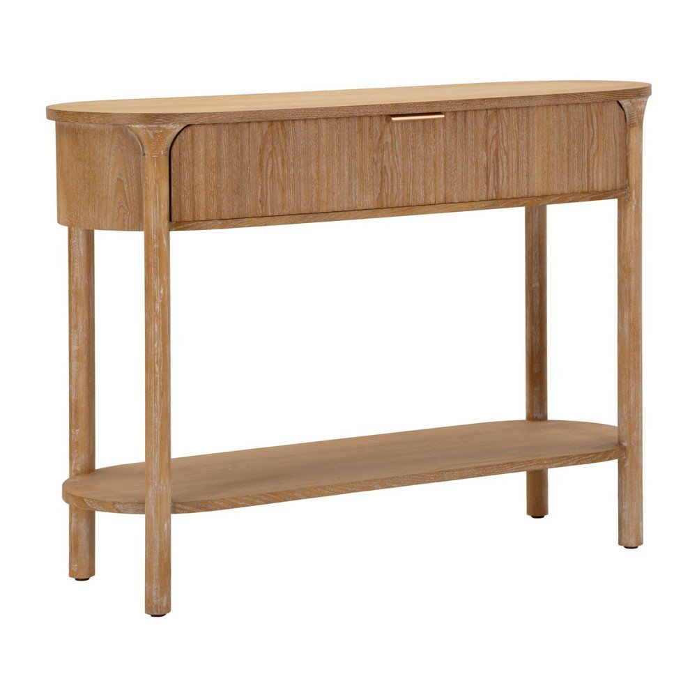 Natúr színű jegenyefenyő konzolasztal 40x110 cm Gothenburg – Mauro Ferretti