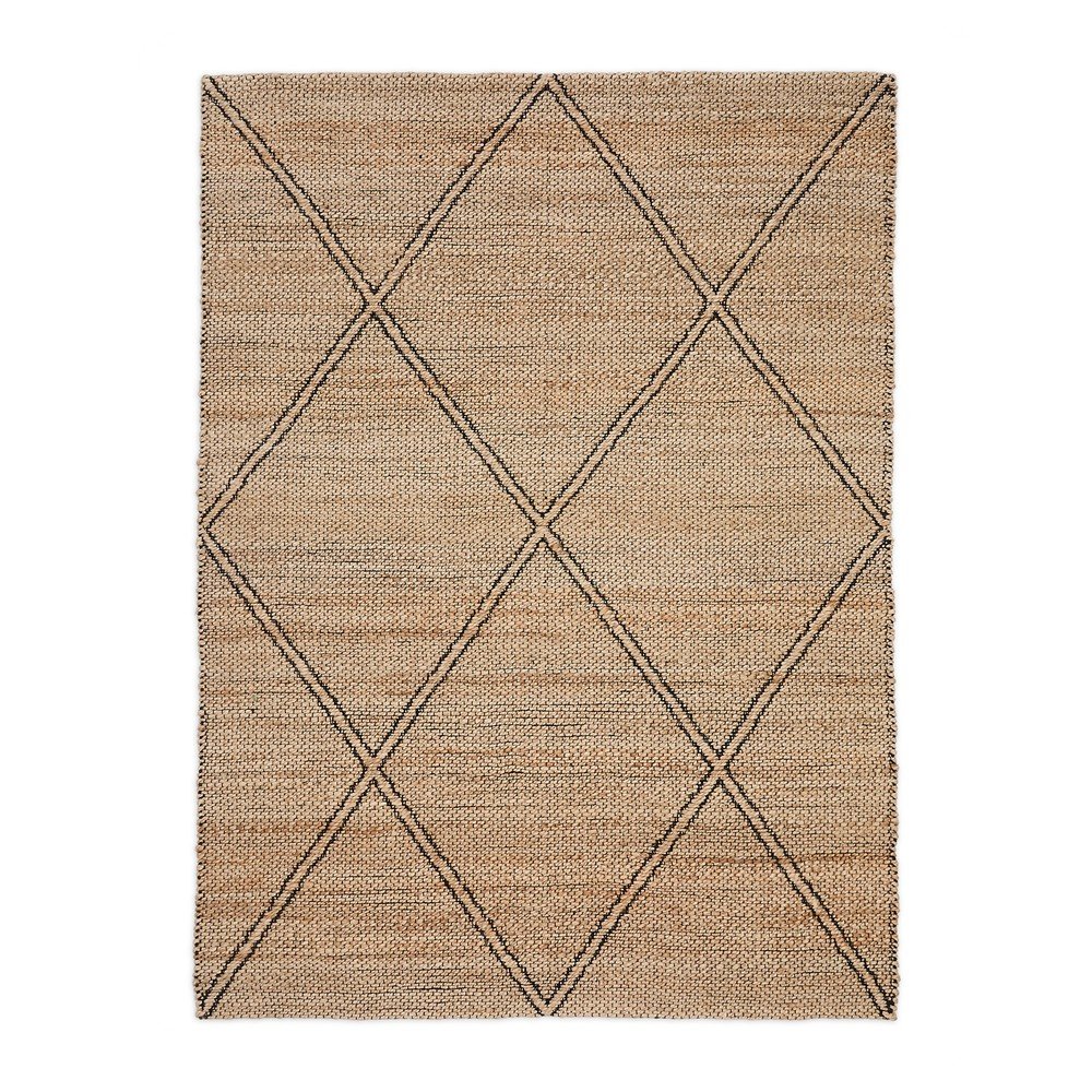 Natúr színű kézi szövésű juta szőnyeg 160x230 cm Vallalta – Kave Home