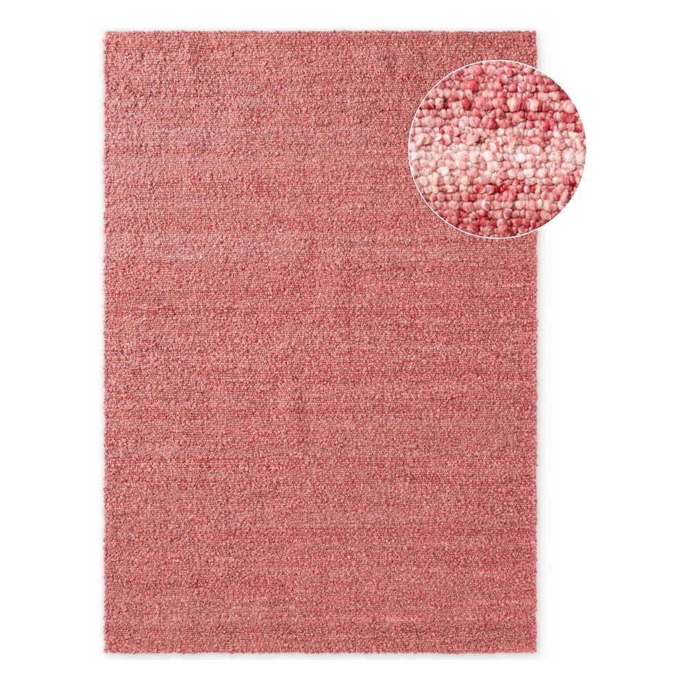 Sötét rózsaszín kézi szövésű buklé szőnyeg 200x290 cm Notting Hill Portobello – Ted Baker