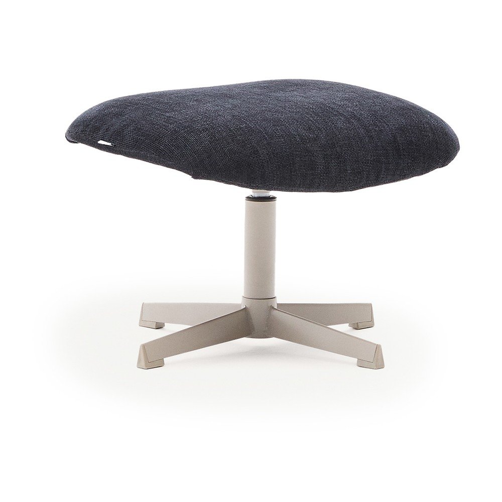 Sötétkék zsenília lábtartó Teryl – Kave Home