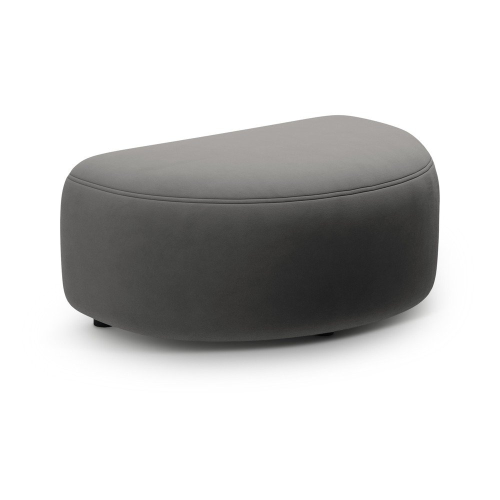 Sötétszürke bársony lábtartó Kate – Micadoni