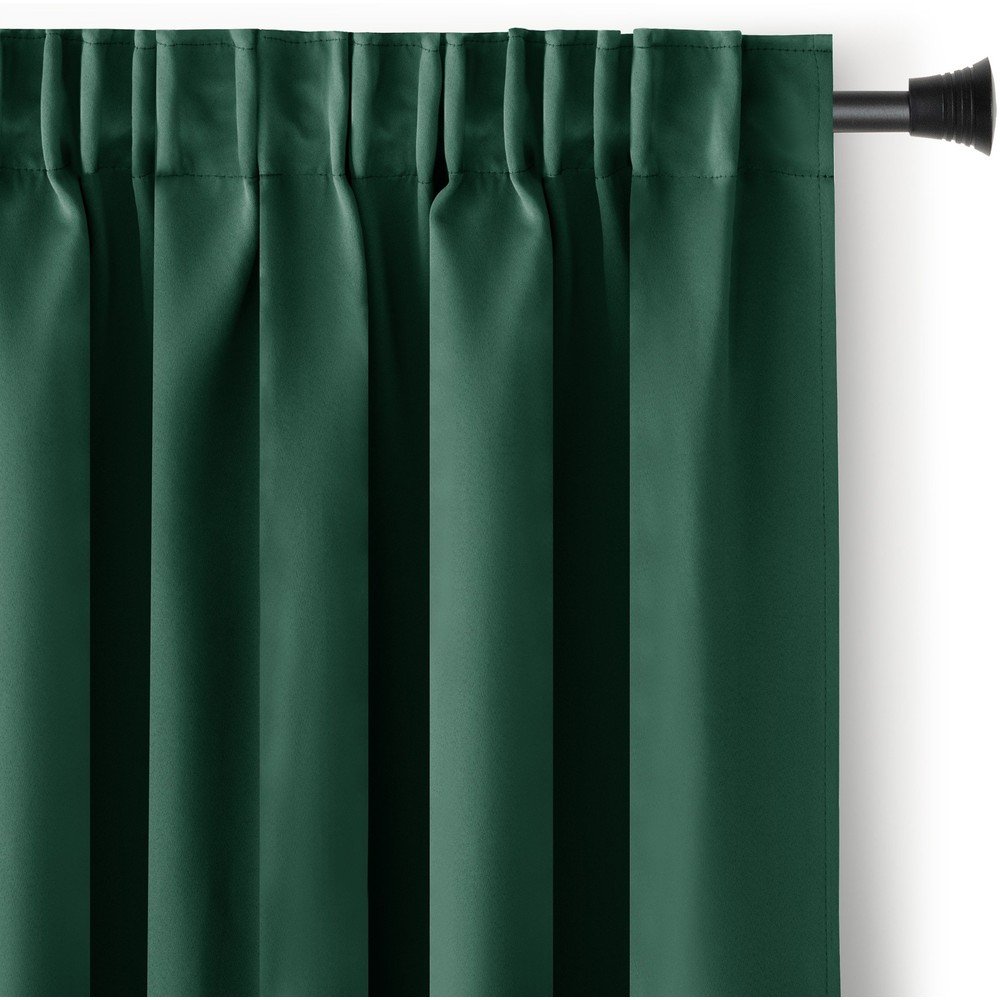 Sötétzöld dimout (részleges sötétítő) függöny 200x270 cm Kierra – Restilo