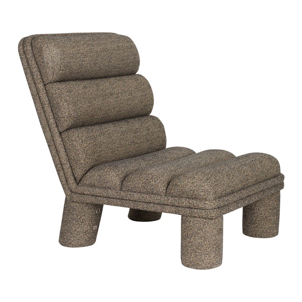 Szürkésbarna buklé fotel Fern – Dutchbone