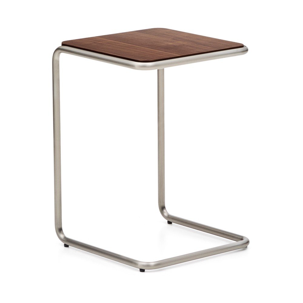 Tárolóasztal diófa dekorral 42x42 cm Tarsel – Kave Home