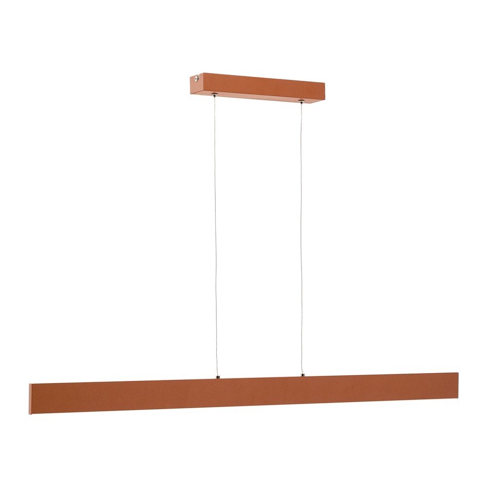 Terrakotta színű LED függőlámpa fém búrával Boadella – Kave Home