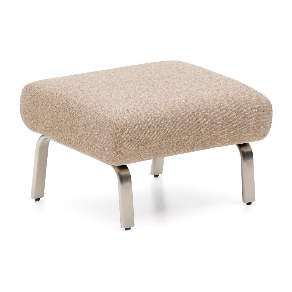 Világosbarna zsenília lábtartó Amsen – Kave Home