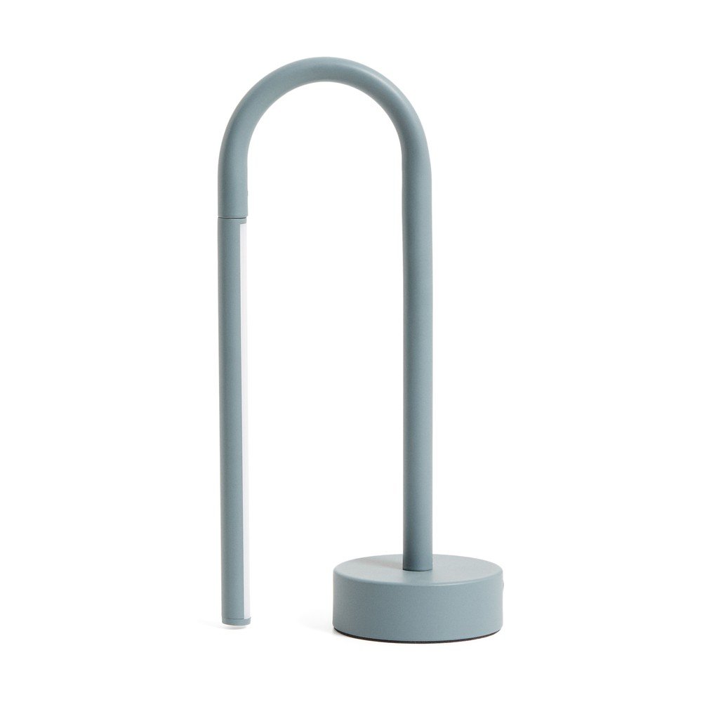 Világoskék fém LED asztali lámpa (magasság 30 cm) Bow – Kave Home