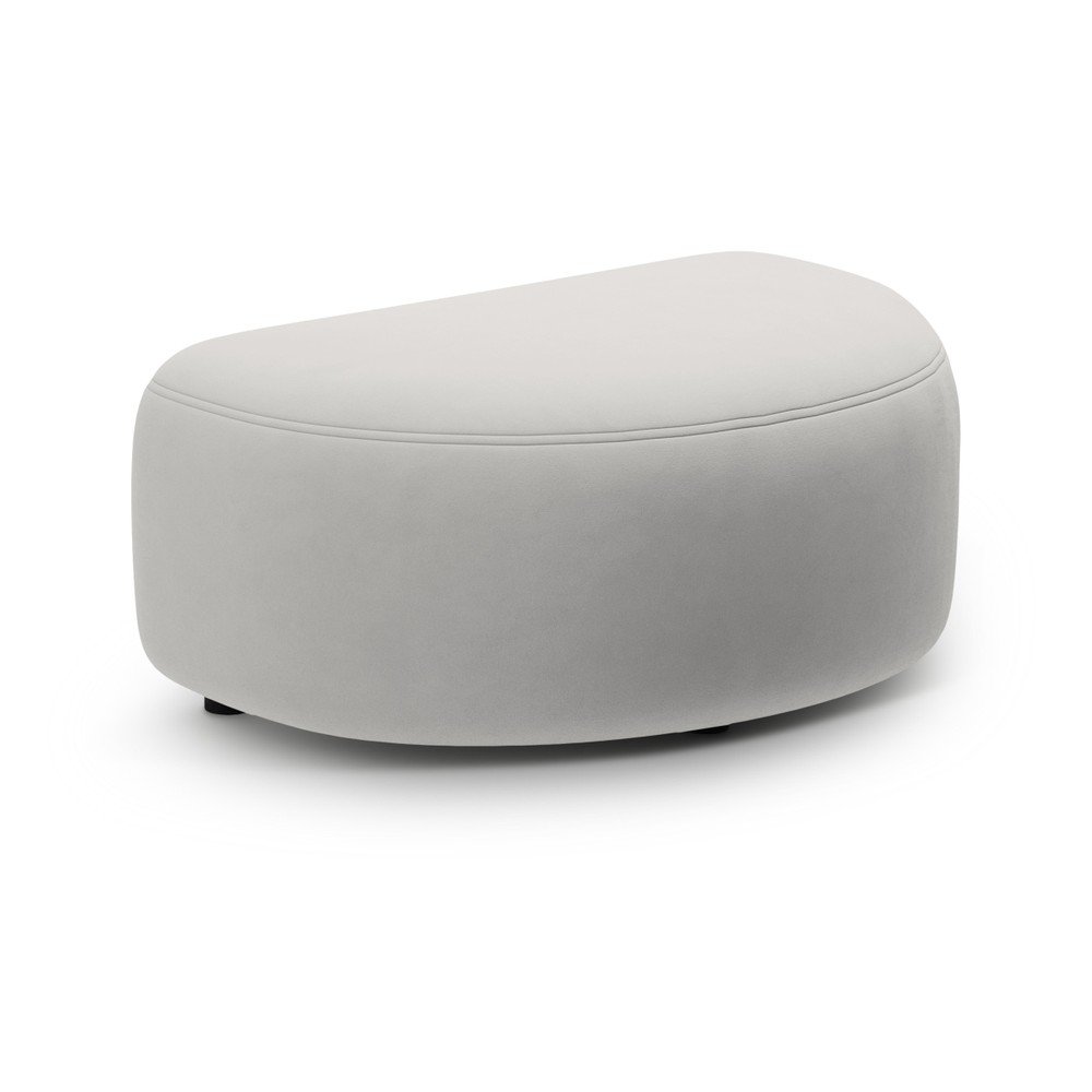 Világosszürke bársony lábtartó Kate – Micadoni