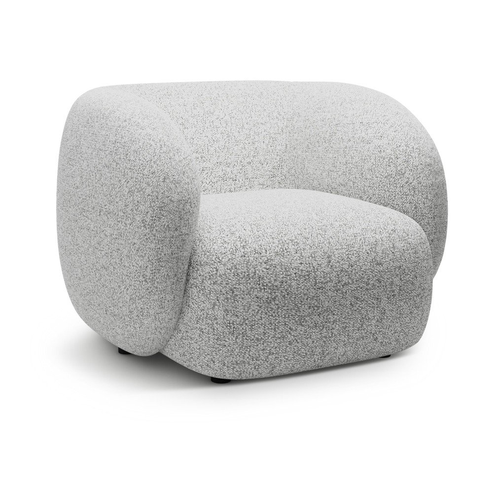 Világosszürke fotel Kate – Micadoni