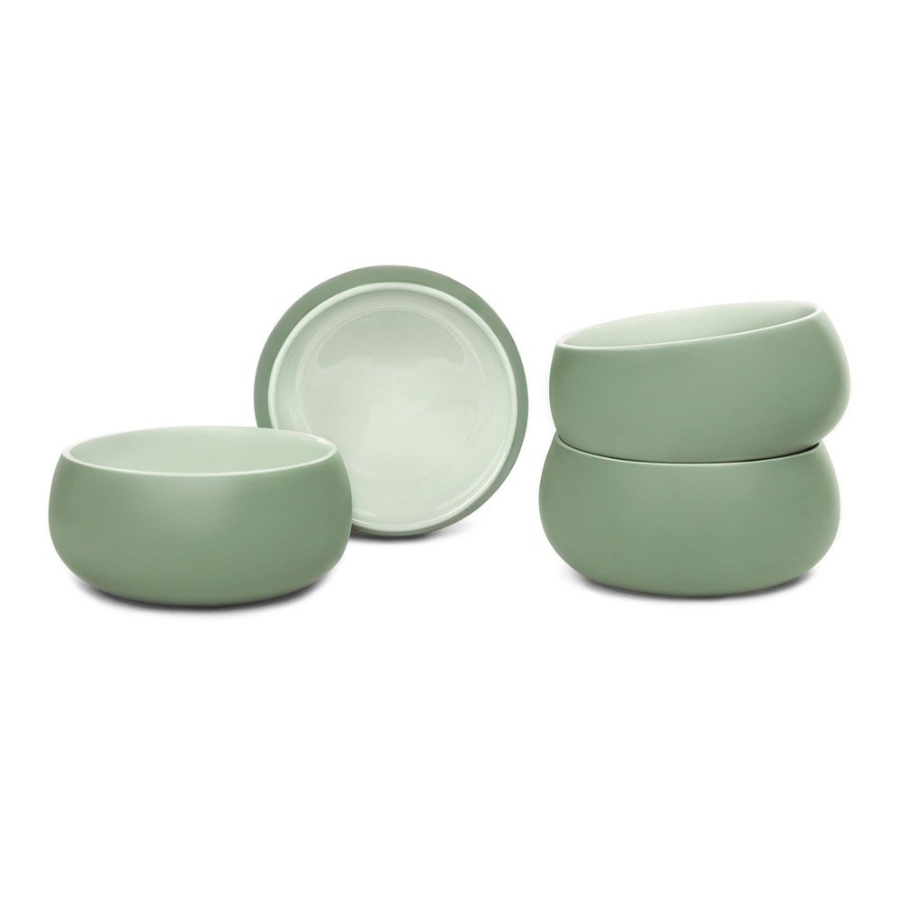 Zöld kőedény tálka szett 4 db-os 600 ml Aura Luma – Bonami Selection