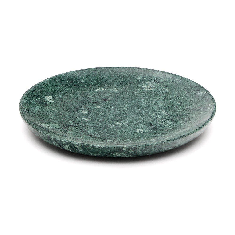 Zöld szervírozó márvány tányér ø 20 cm Ecin – Kave Home