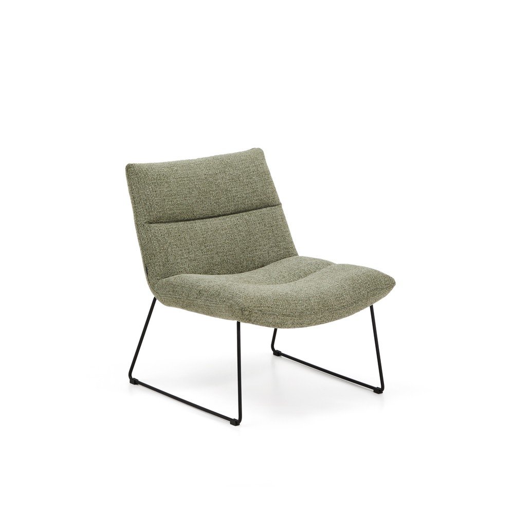 Zöld zsenília fotel Asen – Kave Home