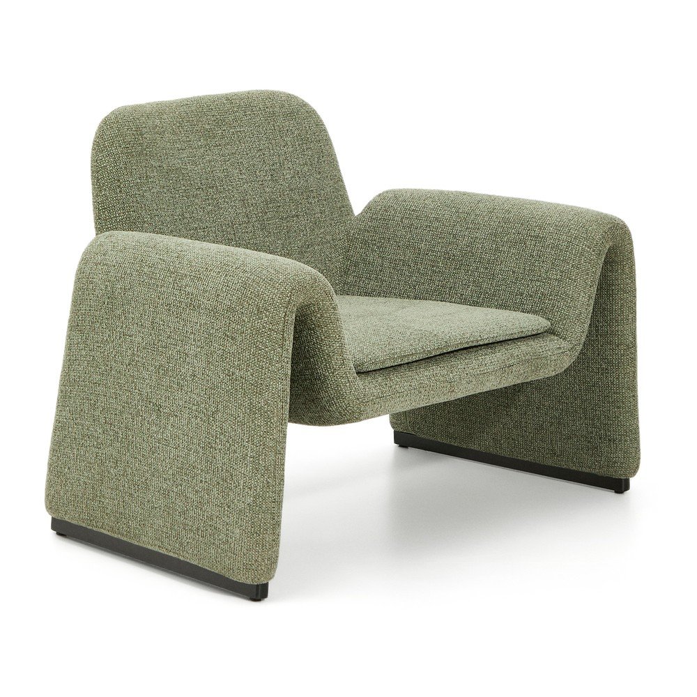 Zöld zsenília fotel Melvia – Kave Home
