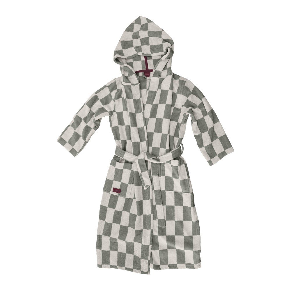 Zsályaszínű pamut fürdőköpeny S/M Retro – Mette Ditmer Denmark